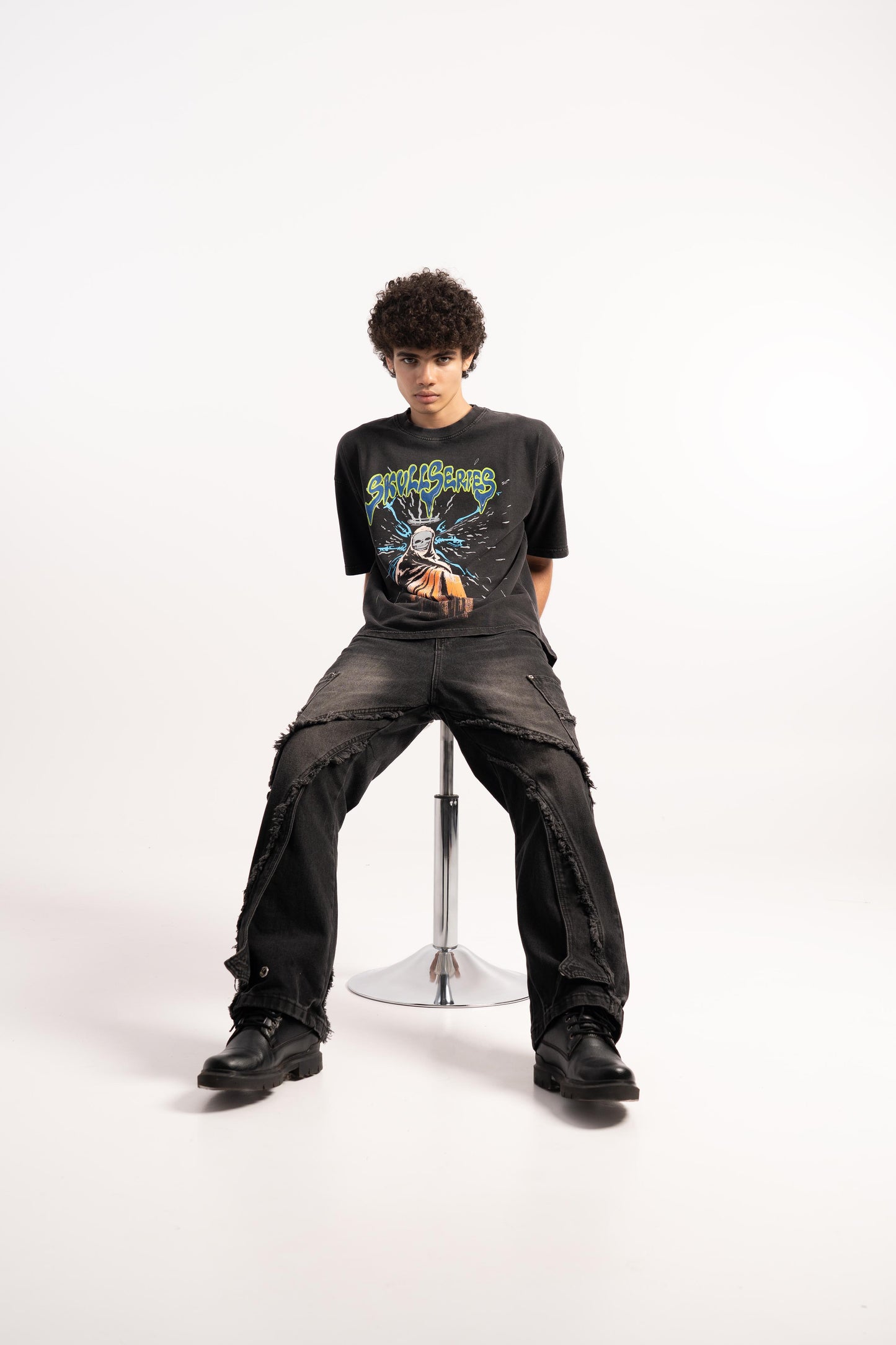 SKULL SERIES WASHED T-SHIRT