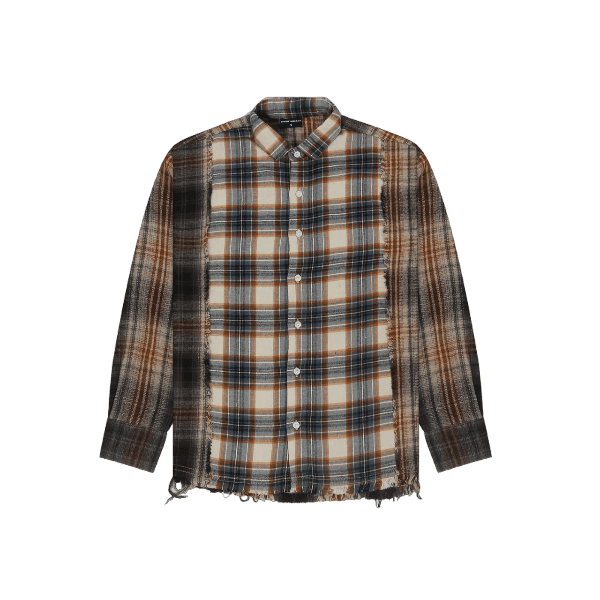 UNEVEN FLANNEL SHIRT