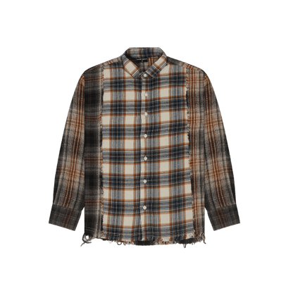 UNEVEN FLANNEL SHIRT