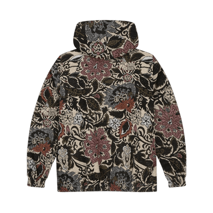 FLORAL JACQUARD HOODIE