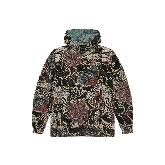 FLORAL JACQUARD HOODIE